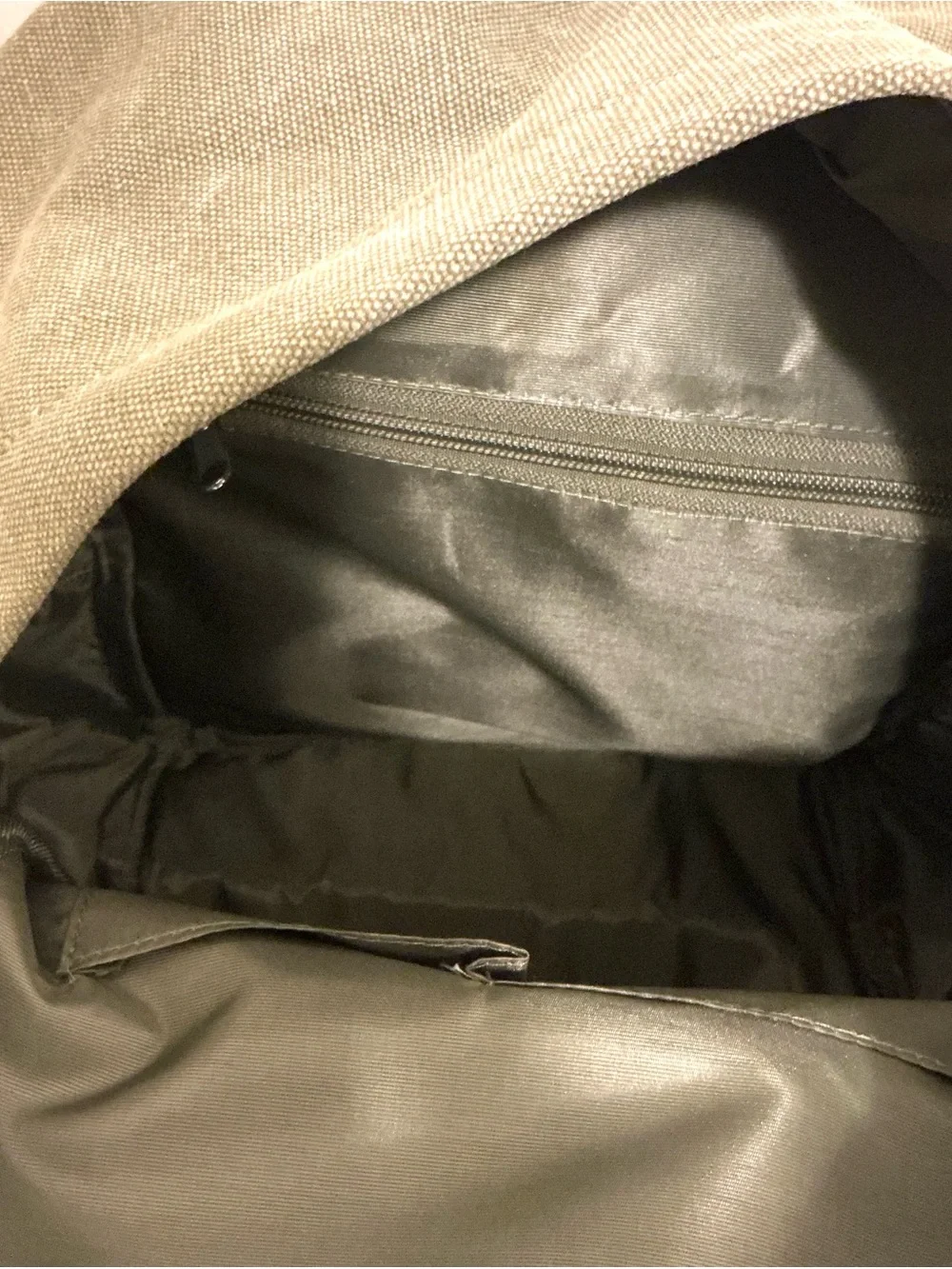 Canvas Everyday Backpack in Olive Green